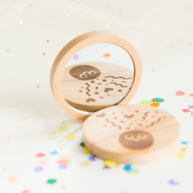 Bamboo Makeup Mirror